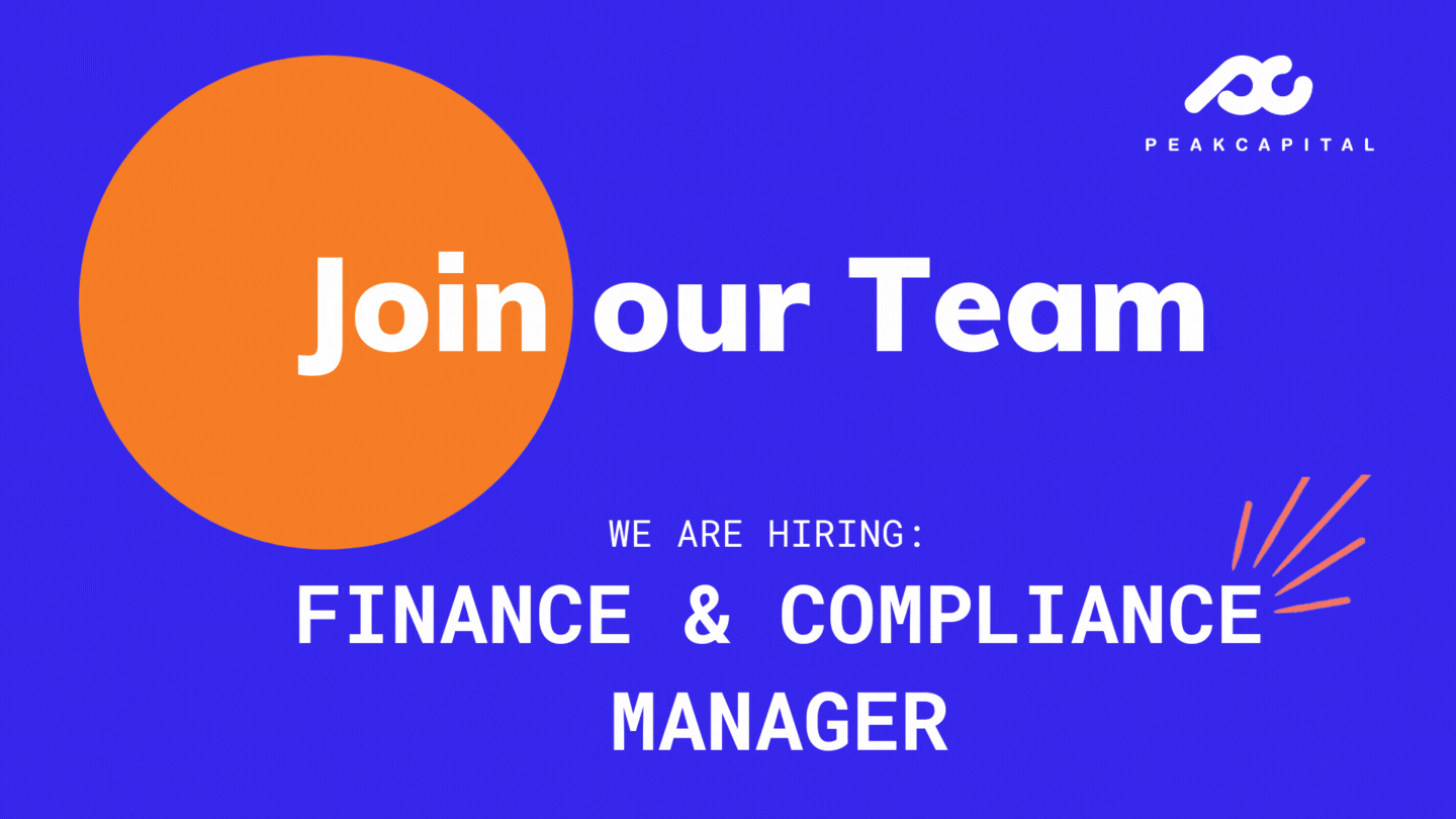 Join our team! We’re looking for a Finance & Compliance Manager at Peak Capital.